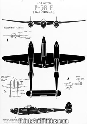 Air Force Fighter P-38 Lightning  5169