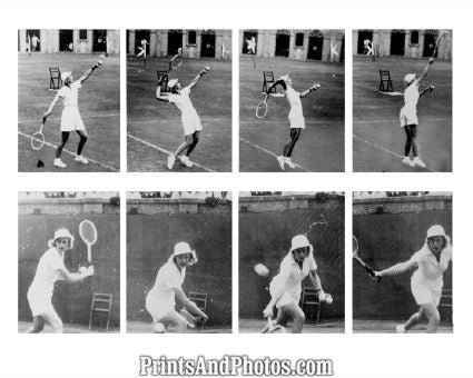 Alice Marble Playing Tennis  5207