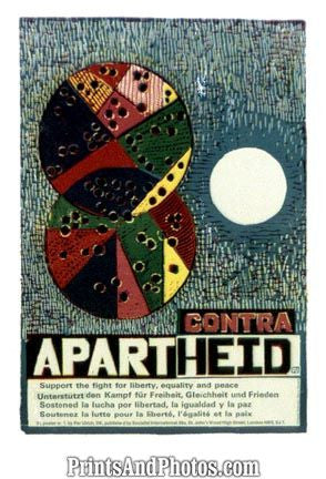 Contra Apartheid Artistic Print 5243