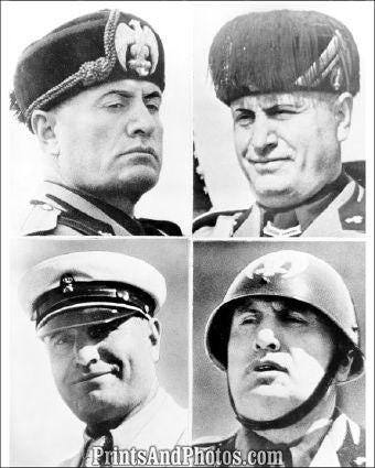 Benito Mussolini 4 Uniforms  5268 Benito Mussolini 4 Uniforms  5268