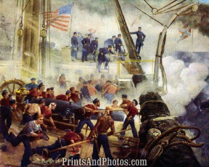 Civil War Farragut Hartford Print 5466