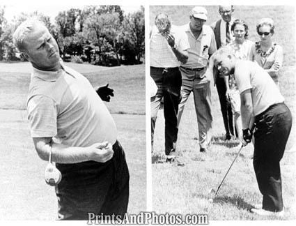Golfer Jack Nicklaus Practice  5547