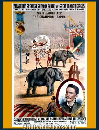 PT Barnums Circus Ad Print 5616