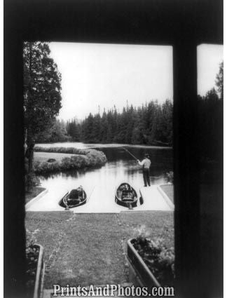 Herbert Hoover Fishing 5637