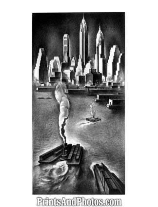 Brooklyn NY Skyline Print 5670 Brooklyn NY Skyline Print 5670