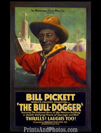 The Bull-Dogger Color Print 5686