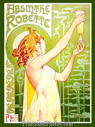 Absinthe Robette Liquor Ad  5949