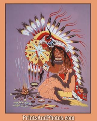 Indian Medicine Man Print 5956