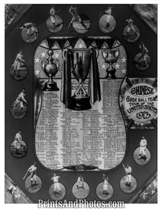Chinese Baseball Team 1913  6009 Chinese Baseball Team 1913  6009
