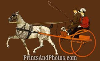 Couple in Breaking Cart  Print 6018 Couple in Breaking Cart  Print 6018