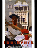 Innsbruck Tyrol Ski Print 6103
