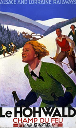 Alscae France Ski Print 6133 Alscae France Ski Print 6133