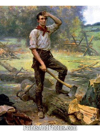 Abe Lincoln Rail Splitter Print 6139 Abe Lincoln Rail Splitter Print 6139