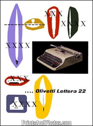 Olivetti Lettera Typewriter  6181