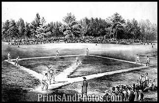 Hoboken NJ Early Baseball Print 6245