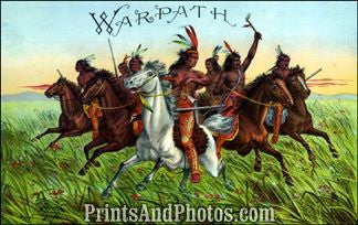 Warpath Tobacco Ad Print 6314