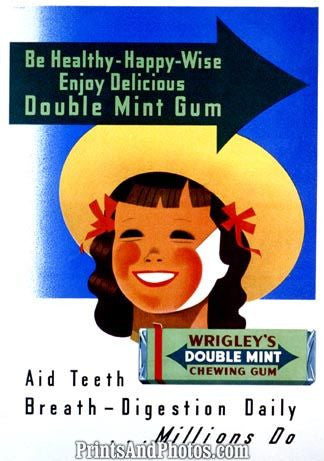 Wrigleys Double Mint Gum Ad 6328