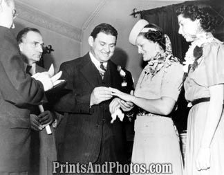 Babe Didrikson Wedding  6401 Babe Didrikson Wedding  6401