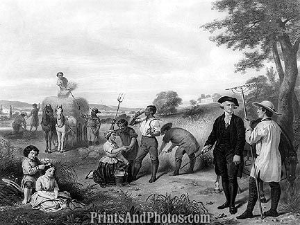 George Washington Farmer Print 6730