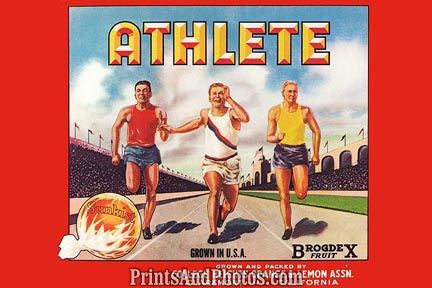 6787 Vintage Sunkist Athlete Ad 6787 Vintage Sunkist Athlete Ad