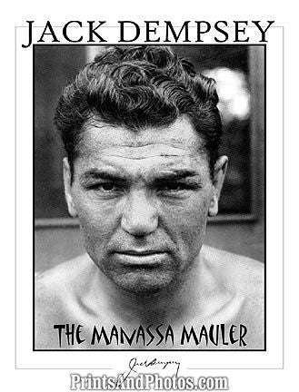 Jack Dempsey Manassa Signature Print 6807 Jack Dempsey Manassa Signature Print 6807