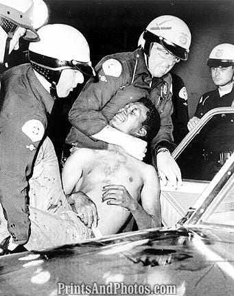 LA Police Hustle Rioter 60s 6811
