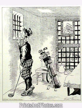 That January Feeling Golf Cartoon Print 6827 That January Feeling Golf Cartoon Print 6827