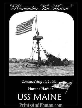Remember The Maine Memorial Print 6832