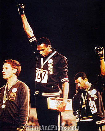 Olympics Tommie Smith Fist Salute  6958 Olympics Tommie Smith Fist Salute  6958
