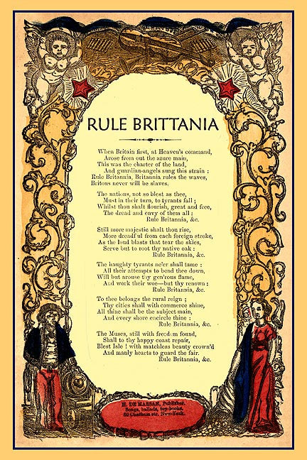 Rule Brittania England Song 7050