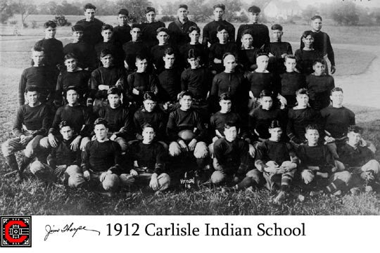 Jim Thorpe & 1912 Carlisle Team  7115 Jim Thorpe & 1912 Carlisle Team  7115