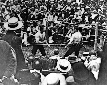 John L. Sullivan J Kilrain 1889 Boxing  7129