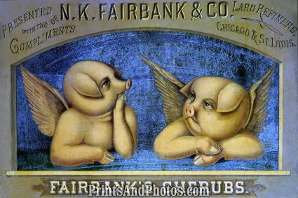 Fairbank's Cherubs Art Litho 7179