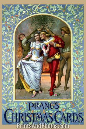 Prang's Christmas Card Art Litho 7182