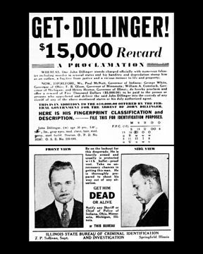 Dillinger Wanted  7210