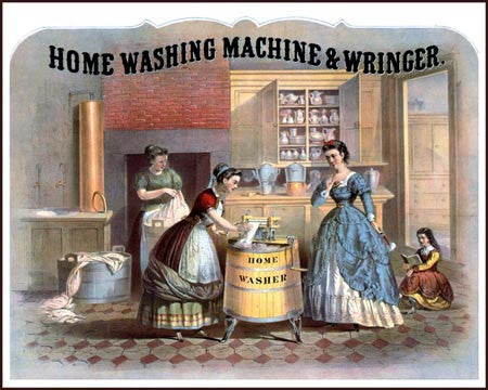 1869 Washing Machine Ad Litho 7217 - Prints and Photos