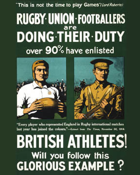 World War 1 Rugby Union Footballers 7402