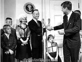 President KENNEDY & NASA Scott Carpenter 0837