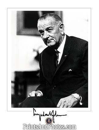 LBJ 36th President Signature  0924