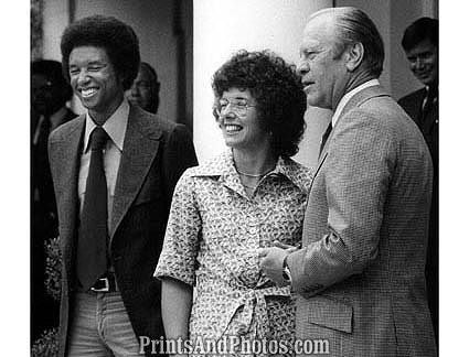 President Ford Tennis KING & Ashe  1007