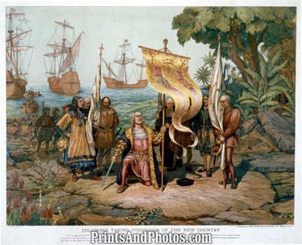 Italian Explorer Columbus PRINT 1218