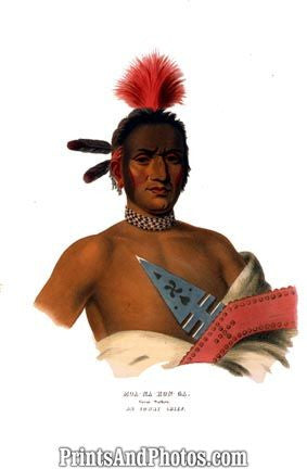 American Ioway INDIAN Chief PRINT 1240