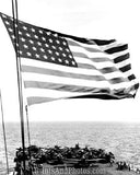 WWII US NAVY  of Flag on Carrier 1371