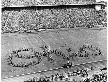 OHIO STATE MARCHING BAND 50s Aerial 1544