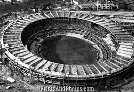 Soccer Maracana Stadium Aerial  1601