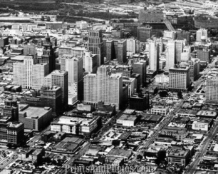 AERIAL  Downtown Houston TX 1950 1663