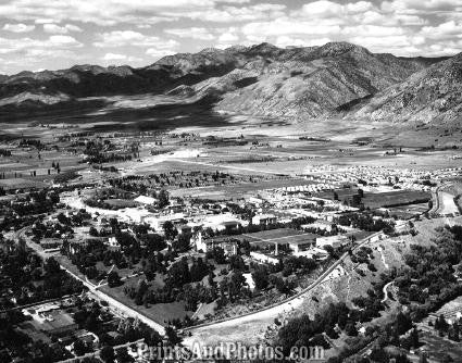 AERIAL  Logan Utah 1950s 1665