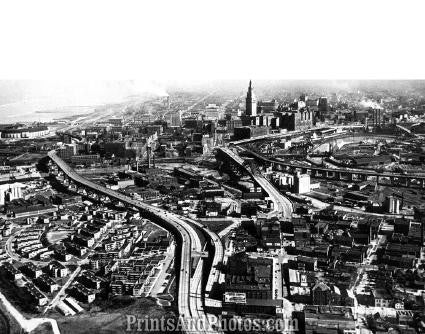CITY Cleveland Downtown AERIAL  1697