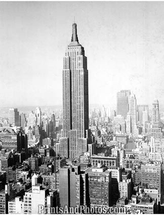 City of NY EMPIRE STATE Building Aerial 1732