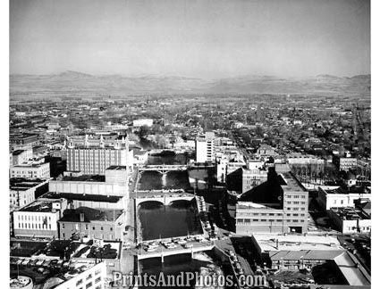 Reno NEVADA 1950s AERIAL  1752